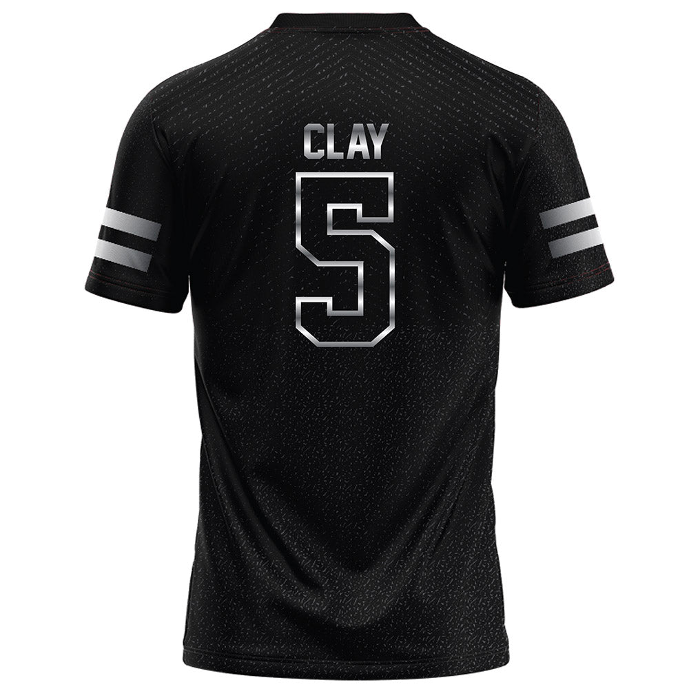 Arkansas State - NCAA Football : Kenyon Clay - Melange Black Football Jersey-1
