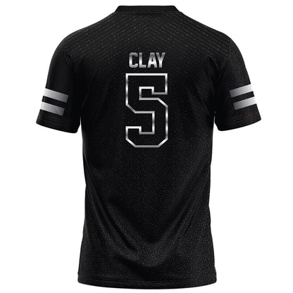Arkansas State - NCAA Football : Kenyon Clay - Melange Black Football Jersey-1
