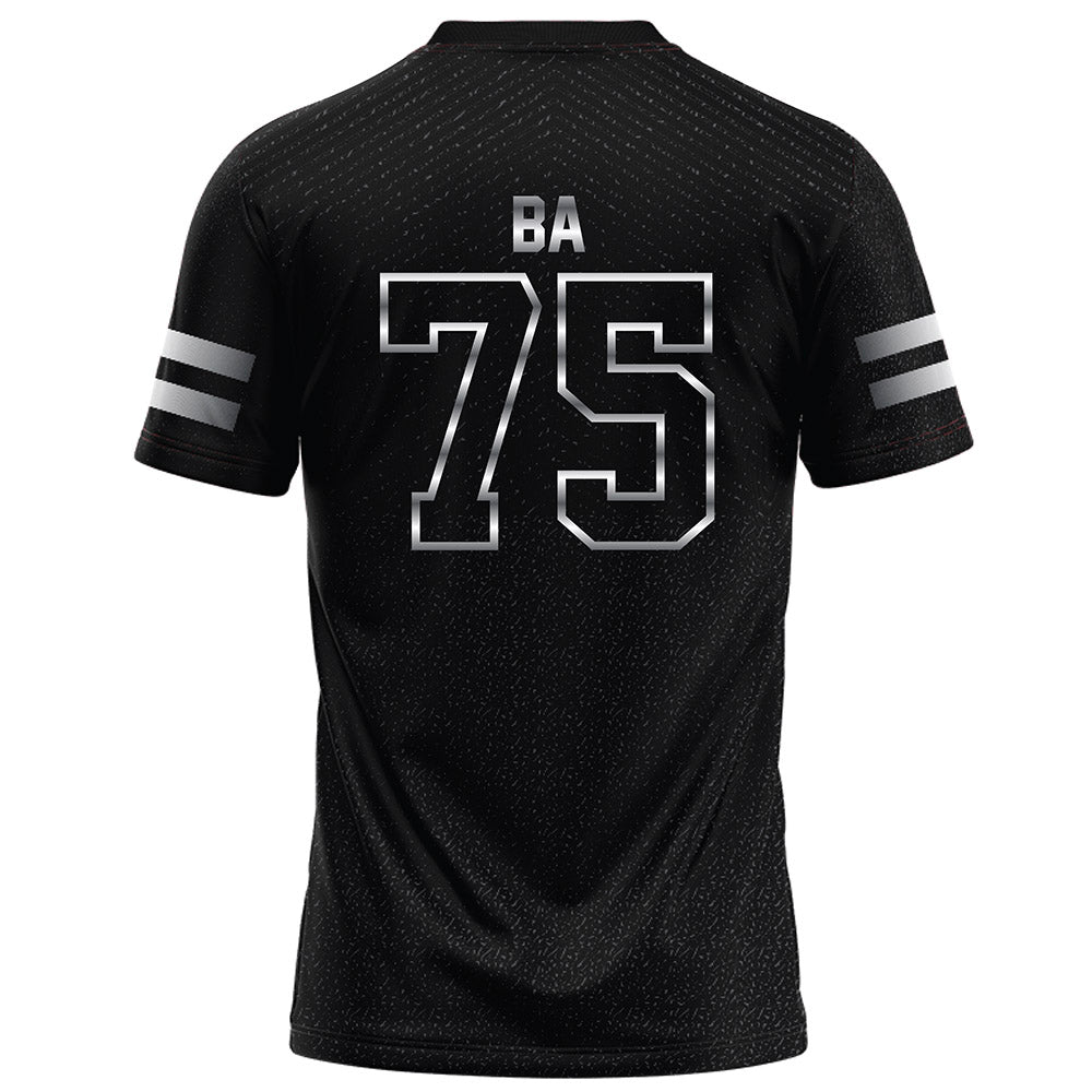 Arkansas State - NCAA Football : Saidou Ba - Melange Black Football Jersey