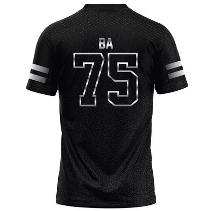Arkansas State - NCAA Football : Saidou Ba - Melange Black Football Jersey