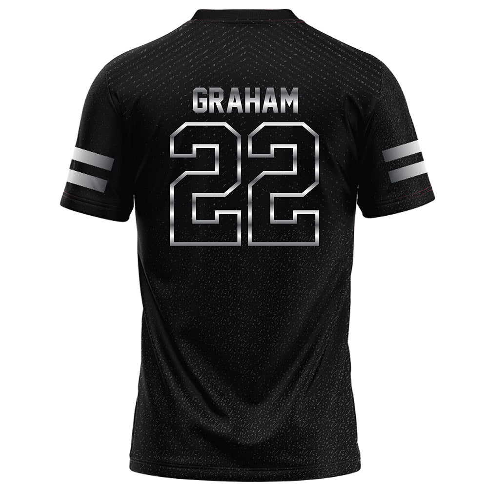 Arkansas State - NCAA Football : Samuel Graham - Melange Black Football Jersey