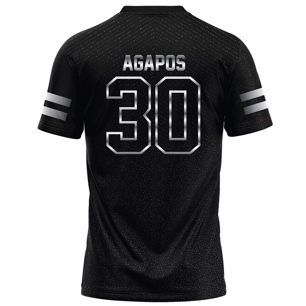 Arkansas State - NCAA Football : Andrew Agapos - Melange Black Football Jersey