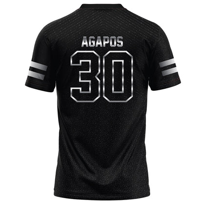 Arkansas State - NCAA Football : Andrew Agapos - Melange Black Football Jersey