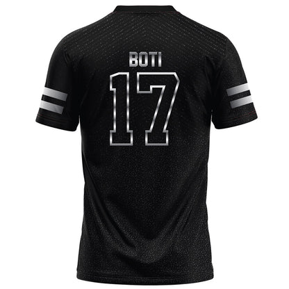 Arkansas State - NCAA Football : Christopher Boti - Melange Black Football Jersey-1