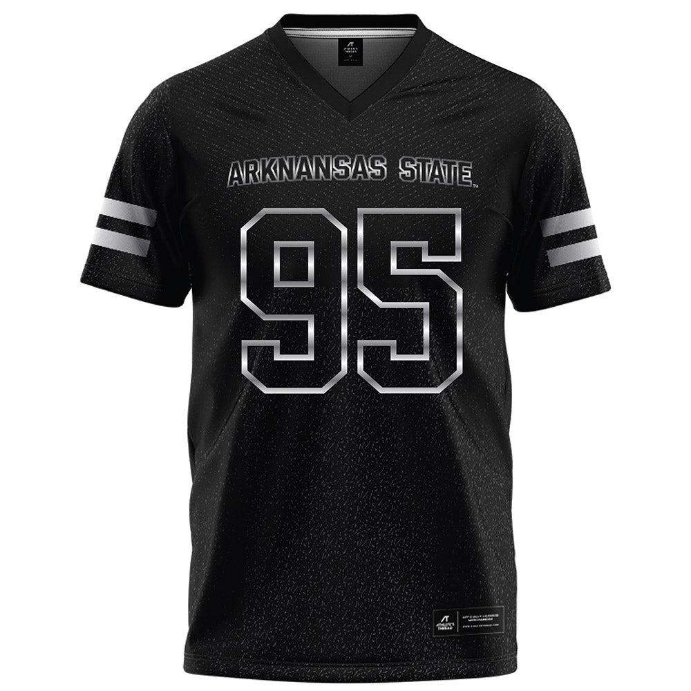 Arkansas State - NCAA Football : Jakwon Mcginney - Melange Black Football Jersey-0