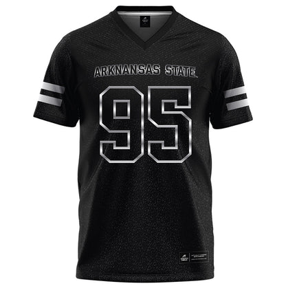 Arkansas State - NCAA Football : Jakwon Mcginney - Melange Black Football Jersey-0