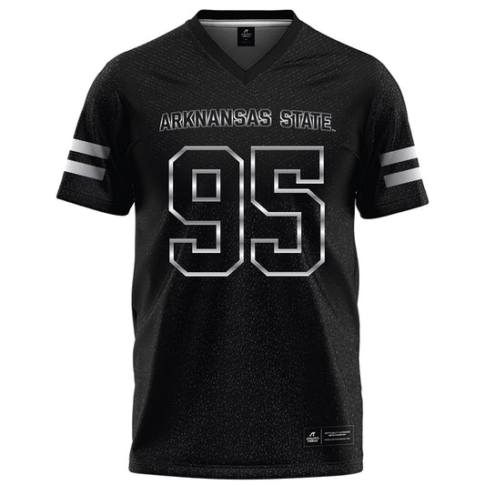 Arkansas State - NCAA Football : Jakwon Mcginney - Melange Black Football Jersey-0