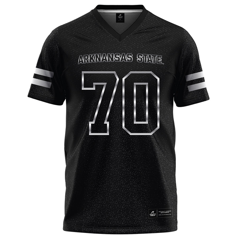 Arkansas State - NCAA Football : Royce Baucom - Melange Black Football Jersey