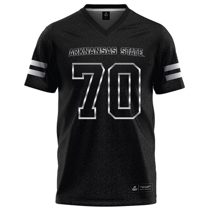 Arkansas State - NCAA Football : Royce Baucom - Melange Black Football Jersey
