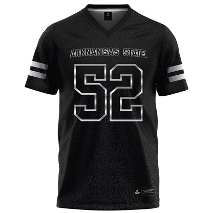 Arkansas State - NCAA Football : Gideon Herbert - Melange Black Football Jersey-0