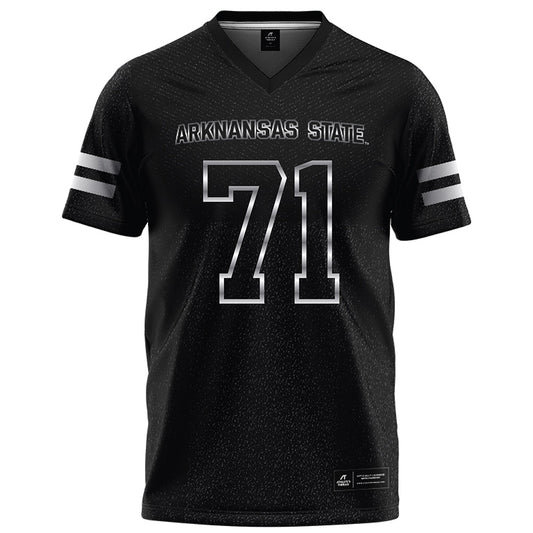 Arkansas State - NCAA Football : Chace Stratford - Melange Black Football Jersey-0