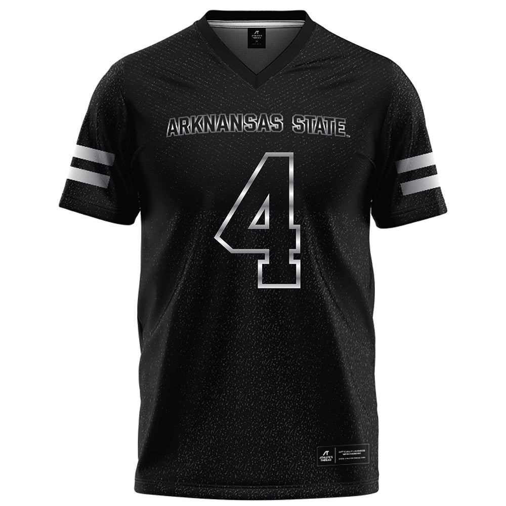 Arkansas State - NCAA Football : Bryan Whitehead II - Melange Black Football Jersey-0