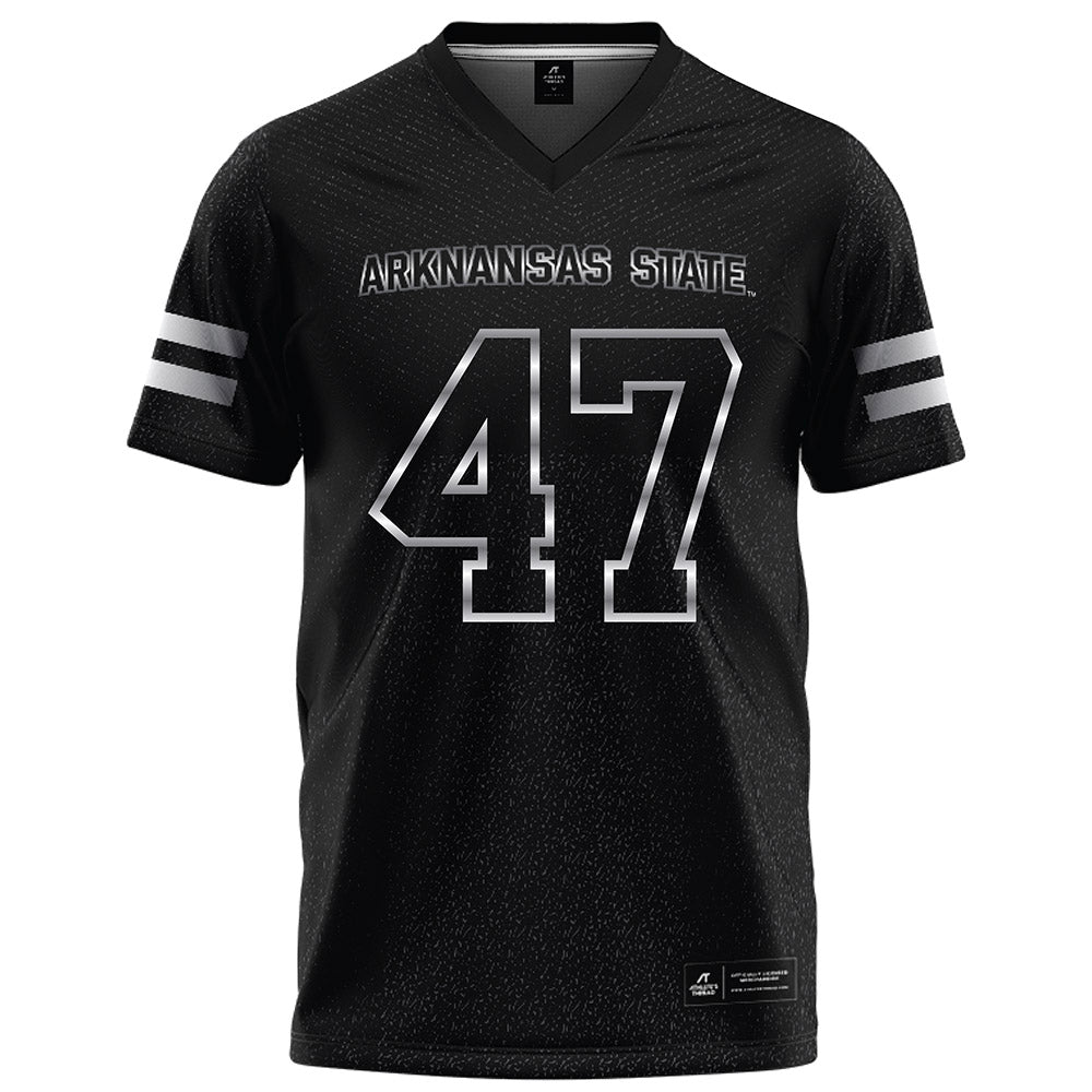 Arkansas State - NCAA Football : Lucas Banks - Melange Black Football Jersey
