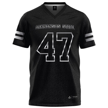 Arkansas State - NCAA Football : Lucas Banks - Melange Black Football Jersey