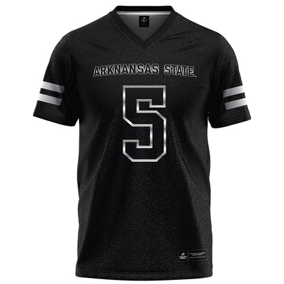 Arkansas State - NCAA Football : Kenyon Clay - Melange Black Football Jersey-0