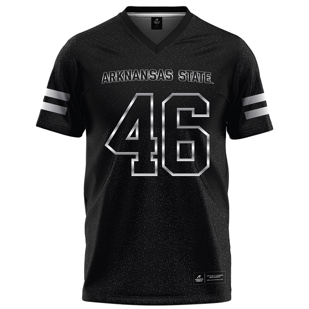 Arkansas State - NCAA Football : Nicholas Miller - Melange Black Football Jersey-0