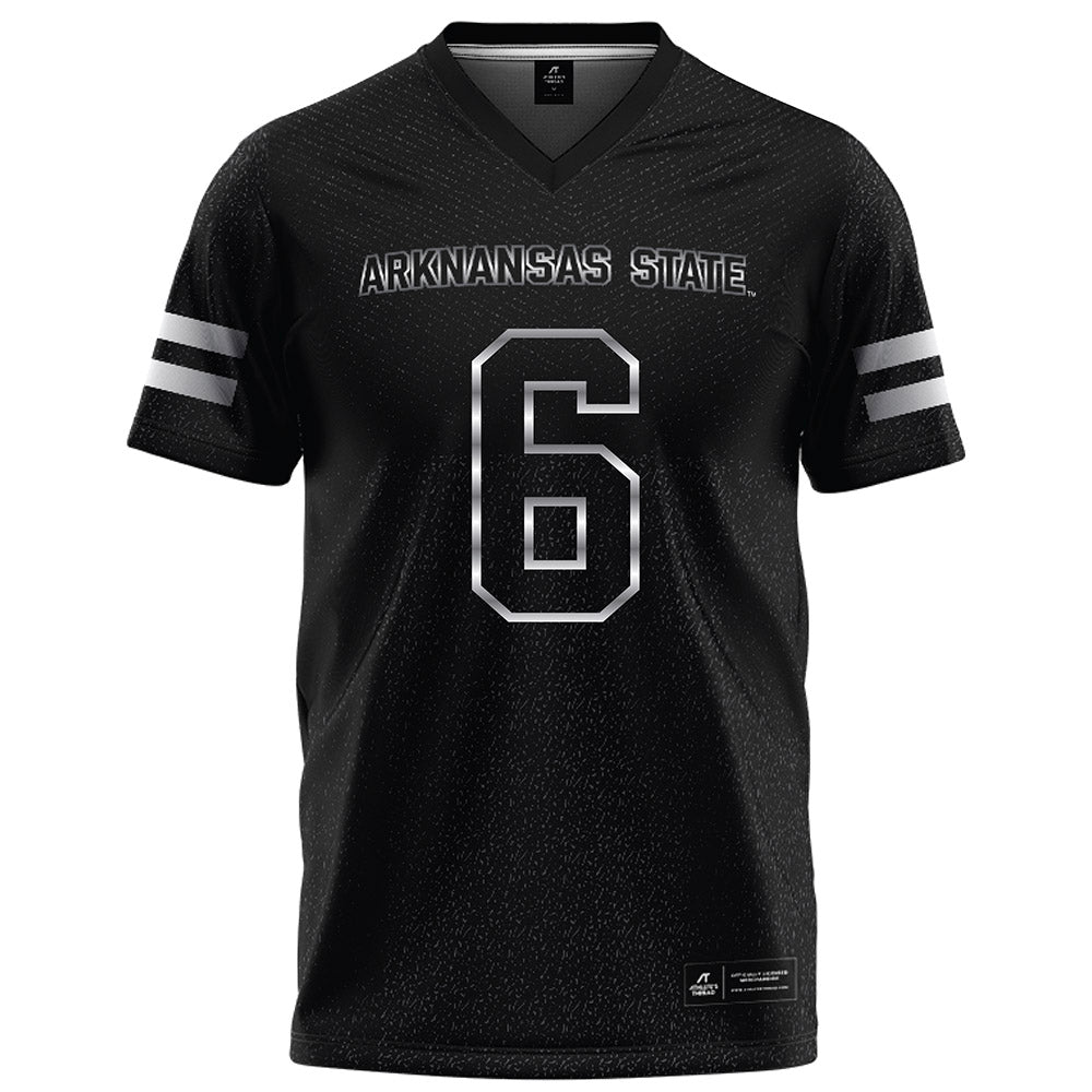 Arkansas State - NCAA Football : AG McGhee - Melange Black Football Jersey-0