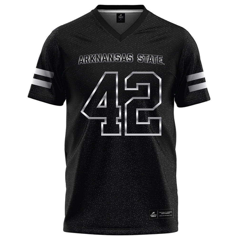 Arkansas State - NCAA Football : Kyle Nill - Melange Black Football Jersey-0