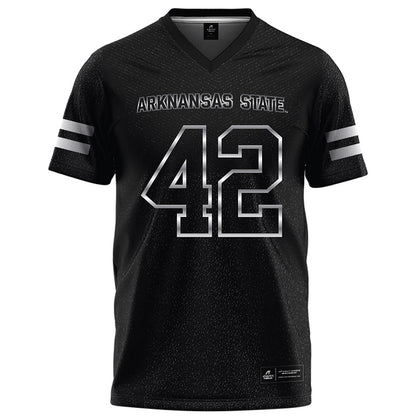 Arkansas State - NCAA Football : Kyle Nill - Melange Black Football Jersey-0