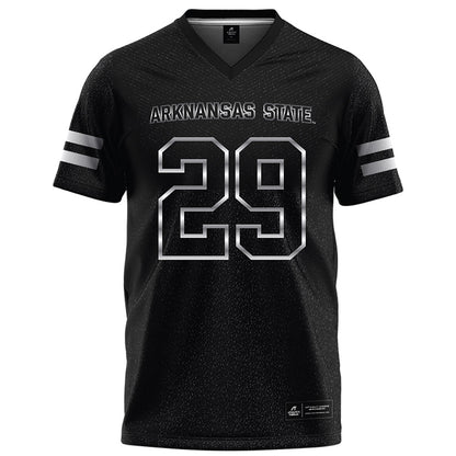 Arkansas State - NCAA Football : Luke Wisham - Melange Black Football Jersey-0