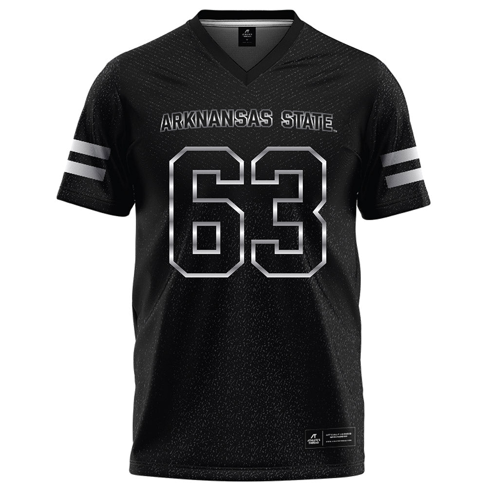 Arkansas State - NCAA Football : Aiden Kehm - Melange Black Football Jersey-0