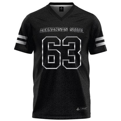Arkansas State - NCAA Football : Aiden Kehm - Melange Black Football Jersey-0