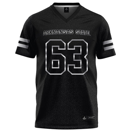 Arkansas State - NCAA Football : Aiden Kehm - Melange Black Football Jersey-0