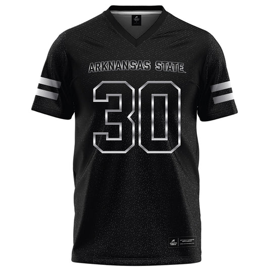 Arkansas State - NCAA Football : Andrew Agapos - Melange Black Football Jersey