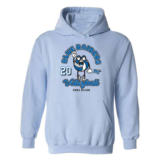 MTSU - NCAA Women's Volleyball : Emma Nilson - Fashion Shersey Hooded Sweatshirt