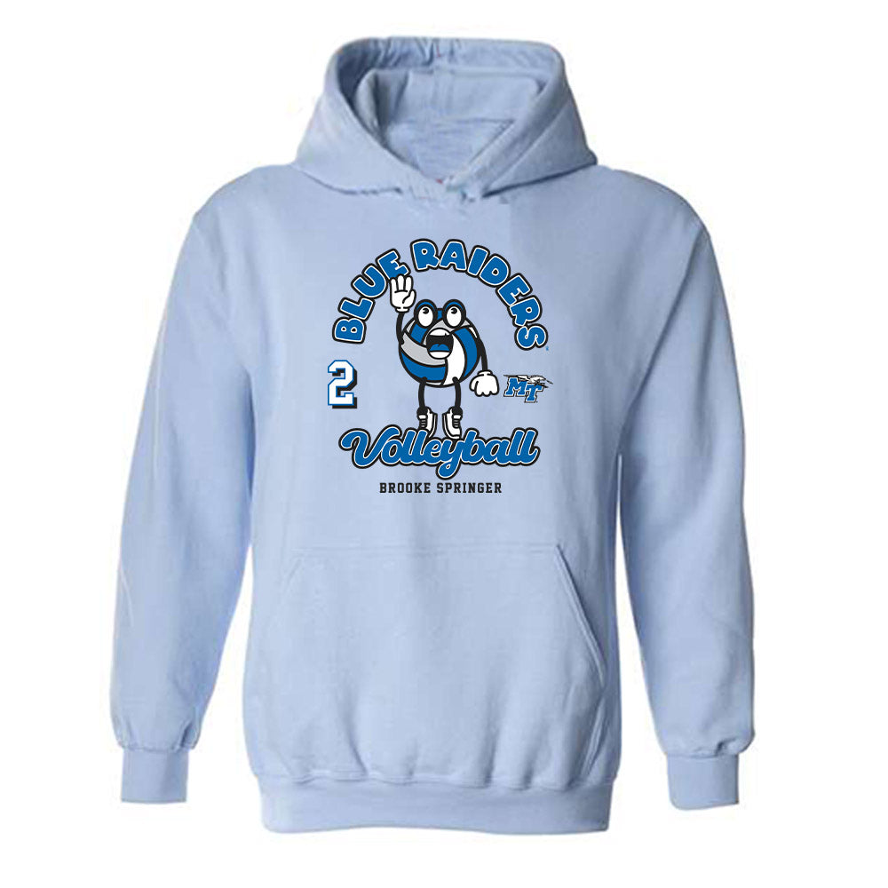 MTSU - NCAA Women's Volleyball : Brooke Springer - Fashion Shersey Hooded Sweatshirt