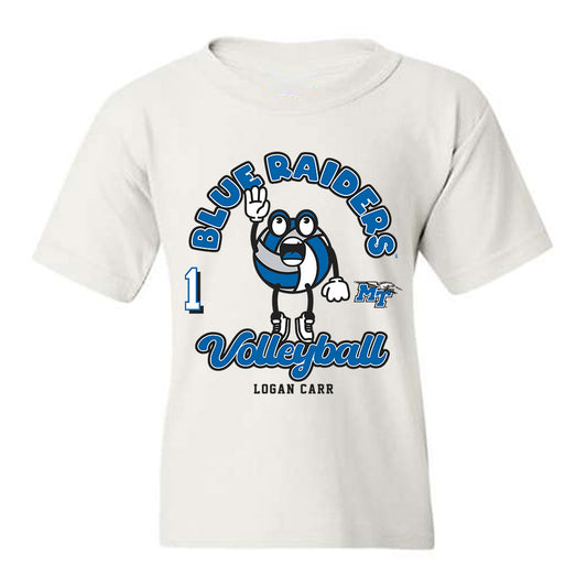 MTSU - NCAA Women's Volleyball : Logan Carr - Fashion Shersey Youth T-Shirt-0