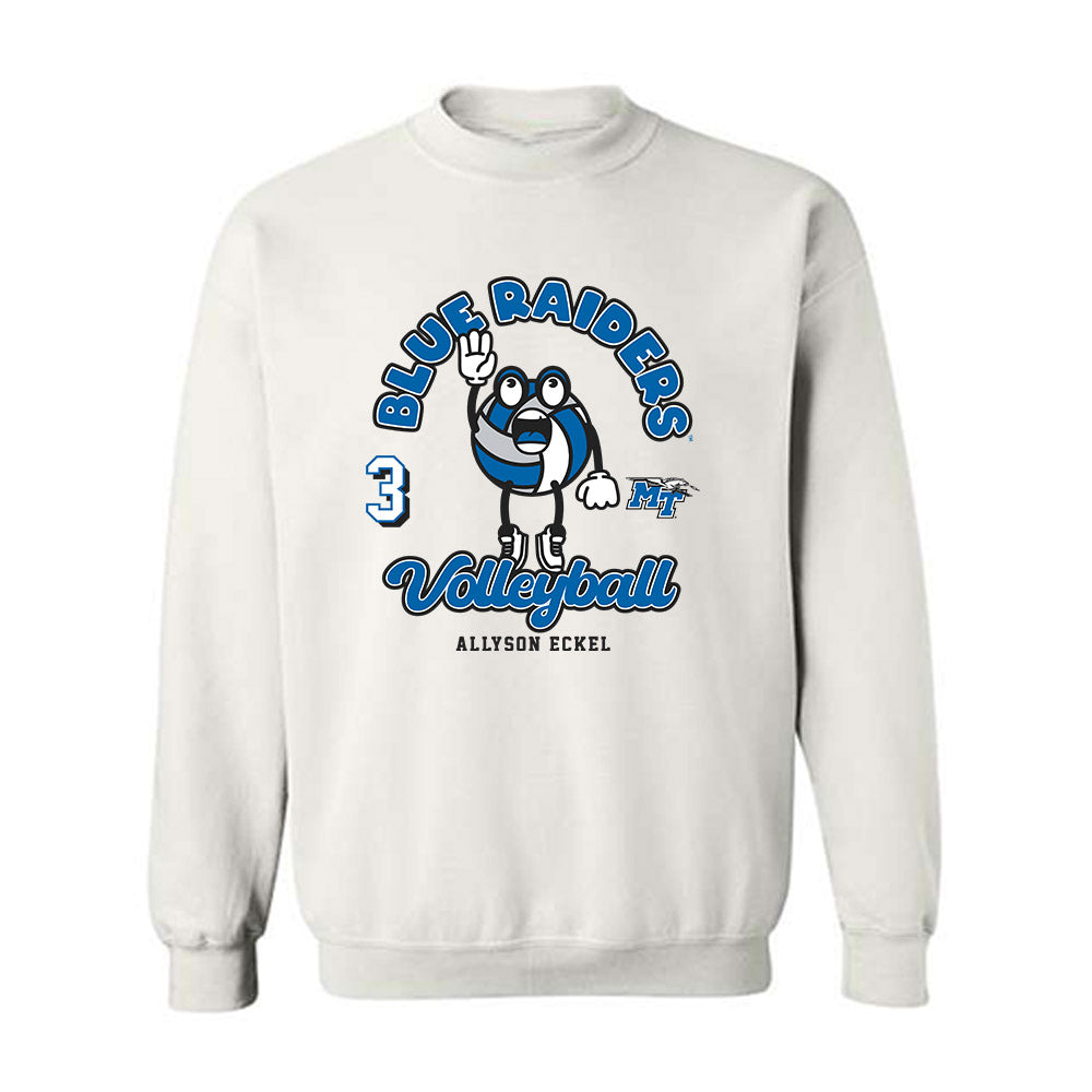 MTSU - NCAA Women's Volleyball : Allyson Eckel - Fashion Shersey Crewneck Sweatshirt