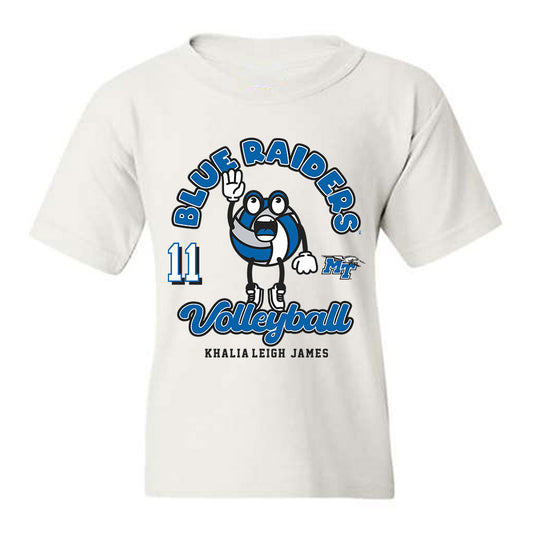 MTSU - NCAA Women's Volleyball : Khalia-Leigh James - Fashion Shersey Youth T-Shirt-0