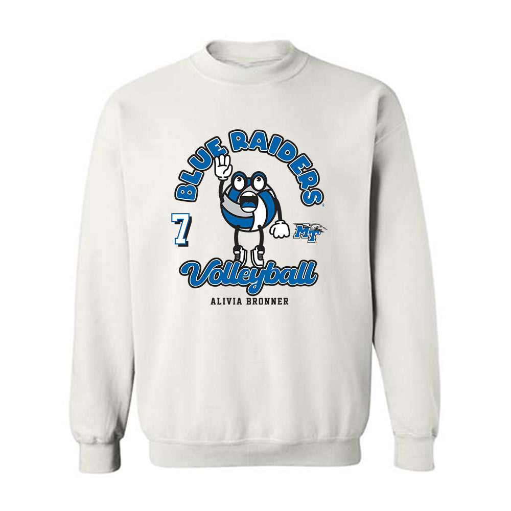 MTSU - NCAA Women's Volleyball : Alivia Bronner - Fashion Shersey Crewneck Sweatshirt