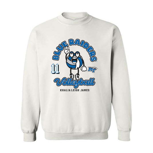 MTSU - NCAA Women's Volleyball : Khalia-Leigh James - Fashion Shersey Crewneck Sweatshirt-0