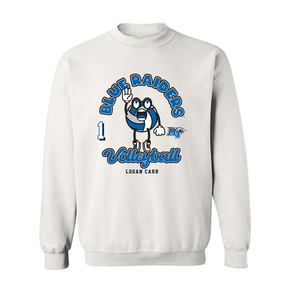 MTSU - NCAA Women's Volleyball : Logan Carr - Fashion Shersey Crewneck Sweatshirt-0