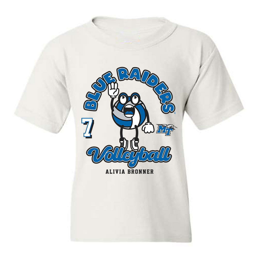 MTSU - NCAA Women's Volleyball : Alivia Bronner - Fashion Shersey Youth T-Shirt