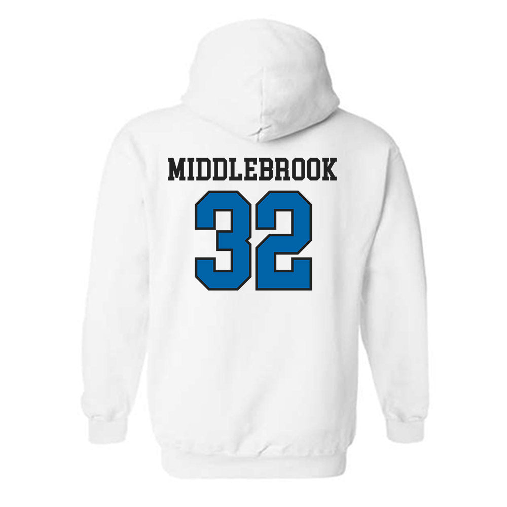 MTSU - NCAA Football : Jekail Middlebrook - Classic Shersey Hooded Sweatshirt