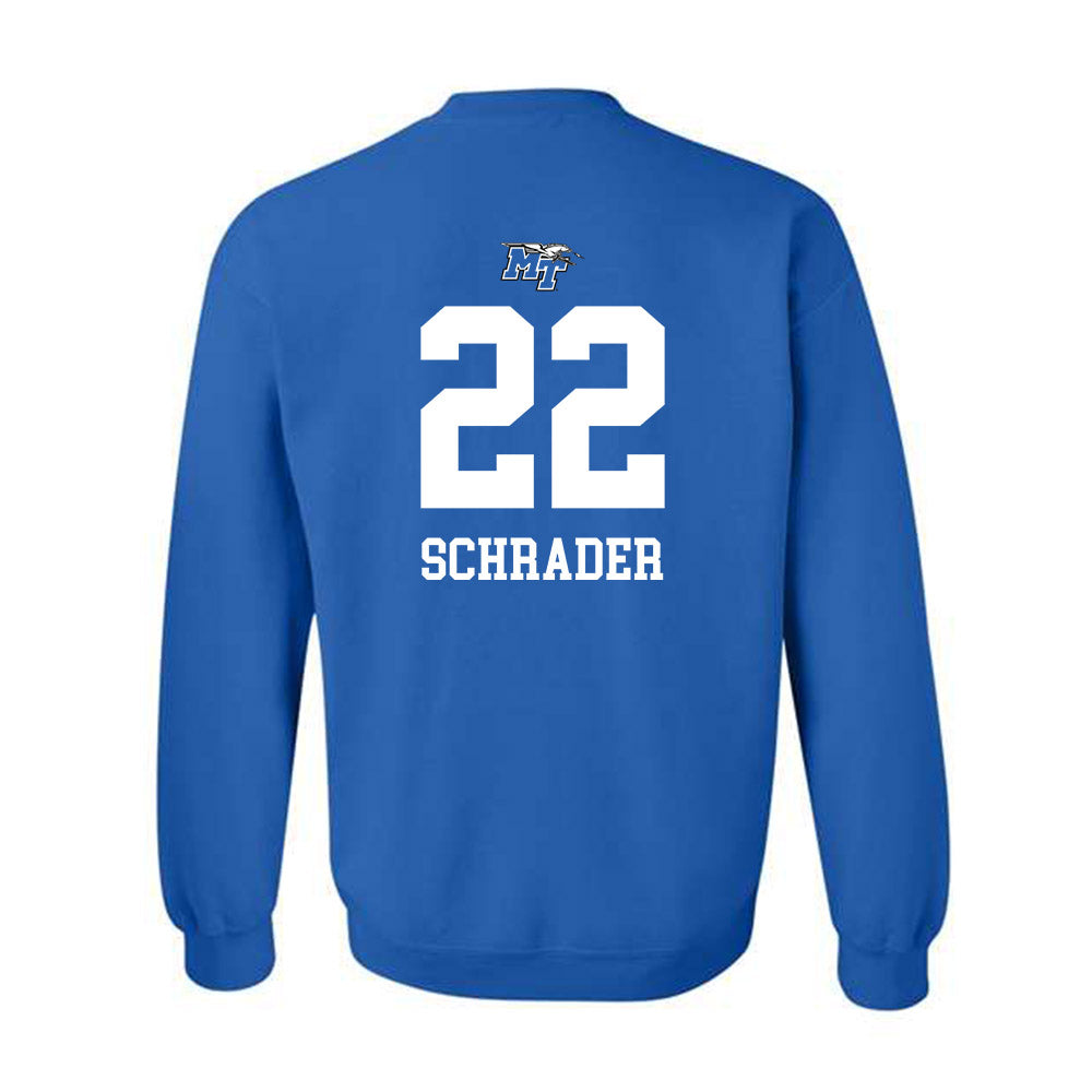 MTSU - NCAA Women's Volleyball : Aowyn Schrader - Replica Shersey Crewneck Sweatshirt-1