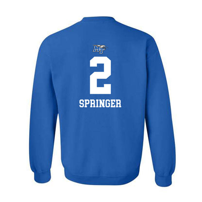 MTSU - NCAA Women's Volleyball : Brooke Springer - Replica Shersey Crewneck Sweatshirt