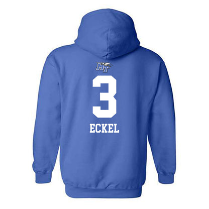 MTSU - NCAA Women's Volleyball : Allyson Eckel - Replica Shersey Hooded Sweatshirt