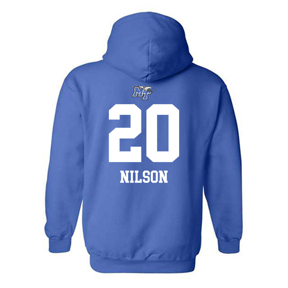 MTSU - NCAA Women's Volleyball : Emma Nilson - Replica Shersey Hooded Sweatshirt