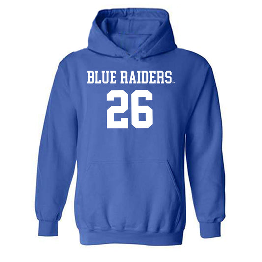 MTSU - NCAA Women's Volleyball : Trinniti Stevens - Replica Shersey Hooded Sweatshirt-0