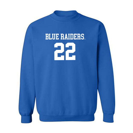 MTSU - NCAA Women's Volleyball : Aowyn Schrader - Replica Shersey Crewneck Sweatshirt-0