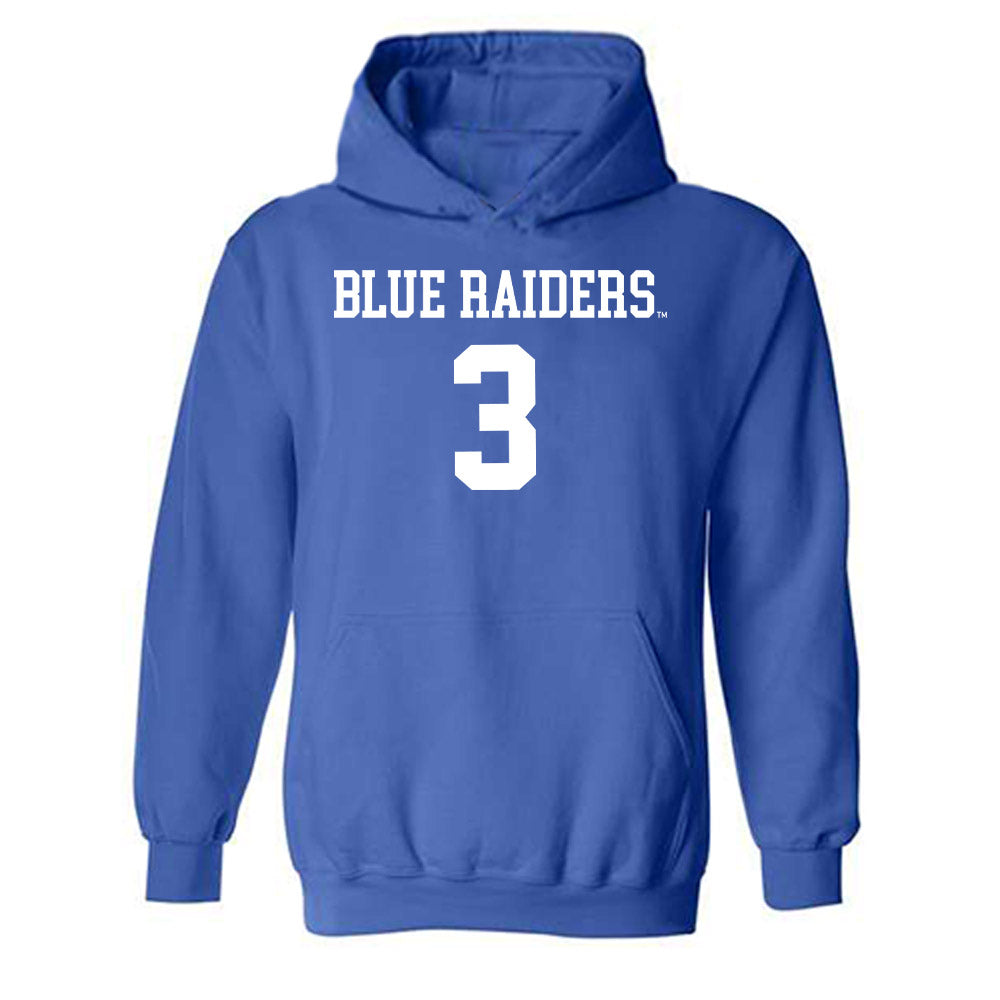 MTSU - NCAA Women's Volleyball : Gabrielle Clinkscale - Replica Shersey Hooded Sweatshirt-0
