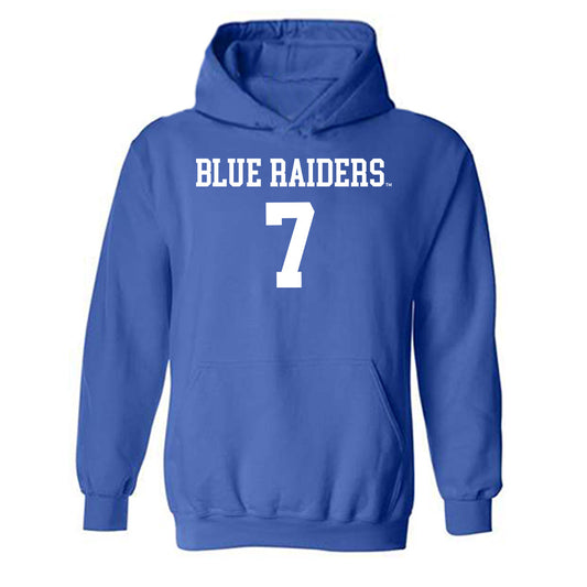 MTSU - NCAA Women's Volleyball : Alivia Bronner - Replica Shersey Hooded Sweatshirt