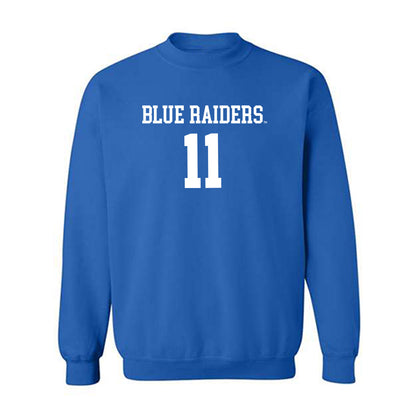 MTSU - NCAA Women's Volleyball : Khalia-Leigh James - Replica Shersey Crewneck Sweatshirt-0