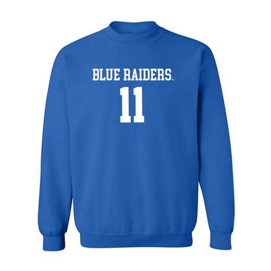 MTSU - NCAA Women's Volleyball : Khalia-Leigh James - Replica Shersey Crewneck Sweatshirt-0