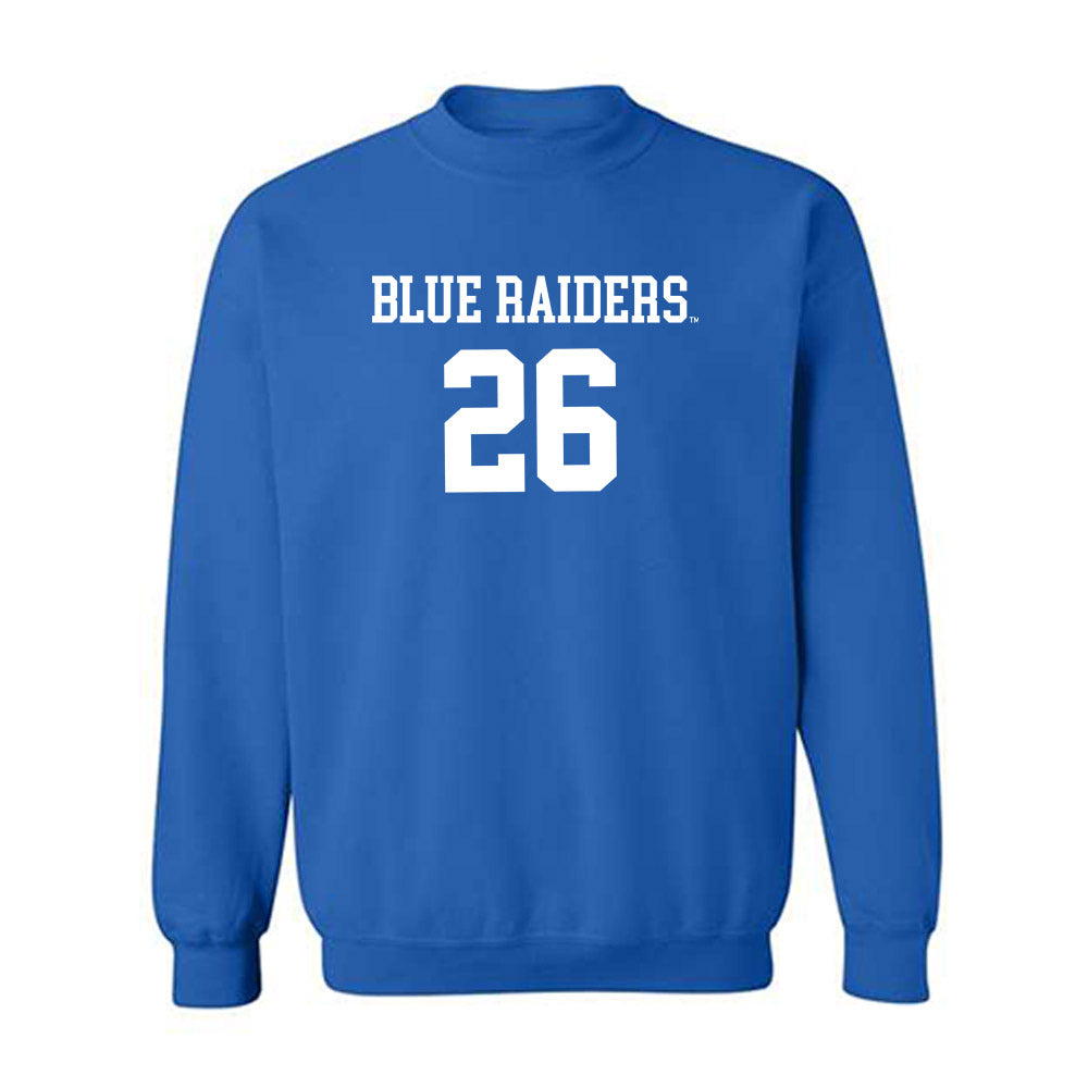 MTSU - NCAA Women's Volleyball : Trinniti Stevens - Replica Shersey Crewneck Sweatshirt-0