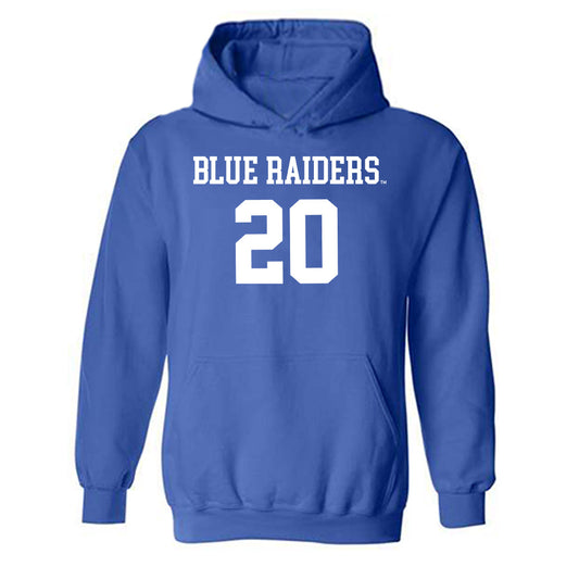 MTSU - NCAA Women's Volleyball : Emma Nilson - Replica Shersey Hooded Sweatshirt